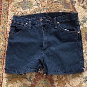 Wrangler Black Denim Women's Shorts 30 Waist
